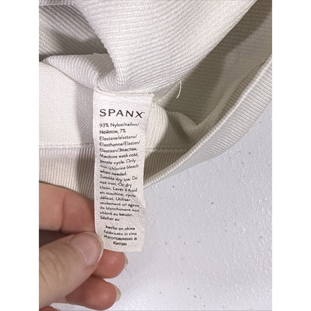 Spanx Ultra Sculpt Shirt Mens Size XXL White Short Sleeve Gym Training Nylon - Picture 8 of 12